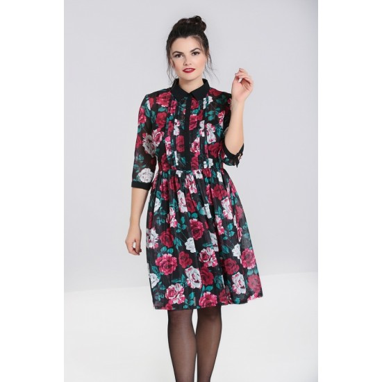 Sales - Hell Bunny Bed of Roses Dress