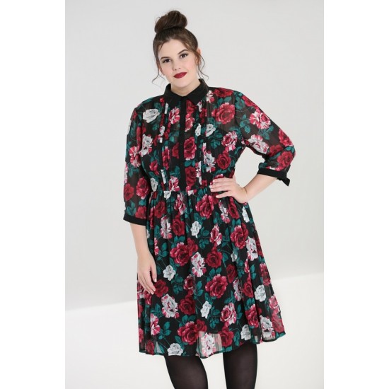 Sales - Hell Bunny Bed of Roses Dress